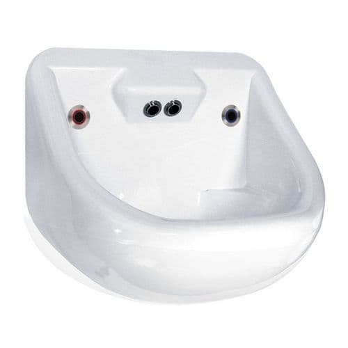DVS Anti-Ligature High Security Basin with High-Sided Integral Backplate