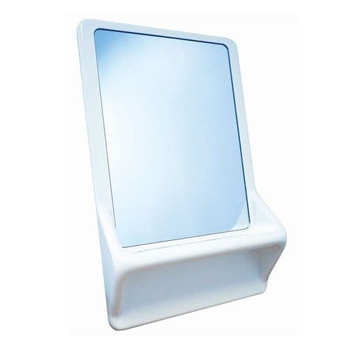 DVS High Security Mirror with Moulded Frame and Shelf