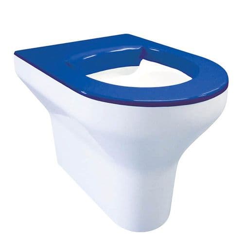 DVS V2 High Security Back-to-Wall Floorstanding WC Pan - Blue