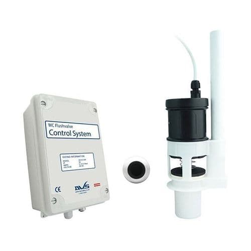 DVS WC Battery Powered Flushvalve Kit with Wave-On Programmable Sensor