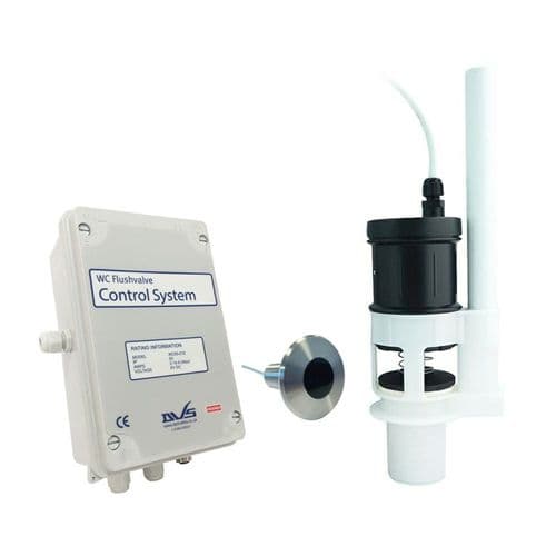 DVS WC Mains Powered Flushvalve Kit with Wave-On Sensor - Low Voltage