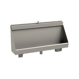 Franke Centinel CEN120C 1200mm Wall-Mounted Stainless Steel Urinal Trough with Concealed Cistern