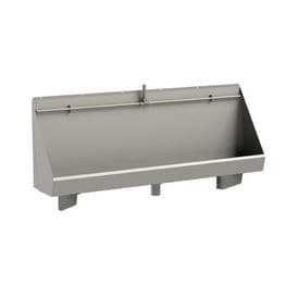 Franke Centinel CEN150E 1500mm Wall-Mounted Stainless Steel Urinal Trough with Exposed Cistern