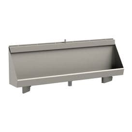Franke Centinel CEN180C 1800mm Wall-Mounted Stainless Steel Urinal Trough with Concealed Cistern