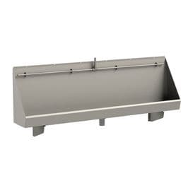Franke Centinel CEN180E 1800mm Wall-Mounted Stainless Steel Urinal Trough with Exposed Cistern