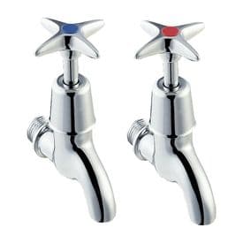 Franke F1071/3N Wall-Mounted Bib Taps (Pair)