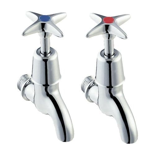 Franke F1071/3N Wall-Mounted Bib Taps (Pair)