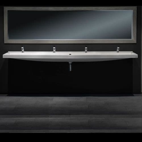 Franke MIRANIT SOLX2400T 2400mm Composite Wash Trough with Tap Deck