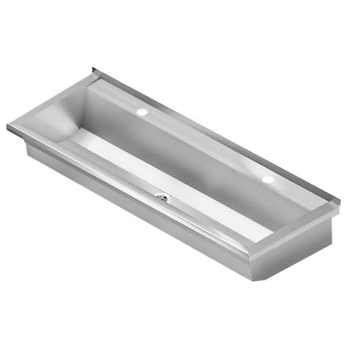 Franke PLANOX PL16T-UK 1600mm Stainless Steel Wash Trough (2 Tap Holes)