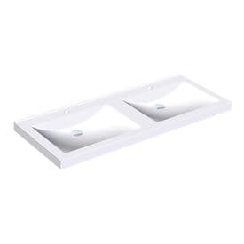 Franke QUADRO ANMW421 1400mm Composite Double Washbasin with Tap Deck