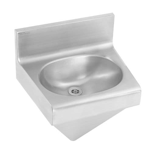 Franke Security 460mm Wall-Mounted Washbasin with Splashback