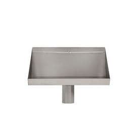 H&L 1200mm Wall-Mounted Stainless Steel Urinal Trough with Concealed Cistern