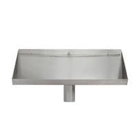 H&L 1800mm Wall-Mounted Stainless Steel Urinal Trough with Concealed Cistern