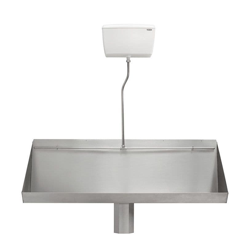 H&L 1800mm WallMounted Stainless Steel Urinal Trough with Exposed Cistern
