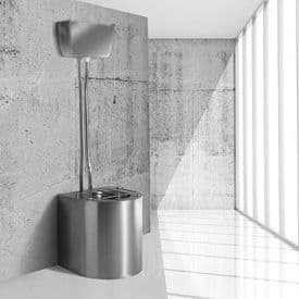 H&L Floor-Mounted Sluice Sink / Slop Hopper with Exposed Cistern