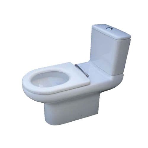 H&L Rimless Flush 750mm Extended Projection Floorstanding WC Pan with Close Coupled Cistern