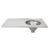 H&L Sluice Sink / Slop Hopper with Concealed Cistern - Left-Hand Drainer