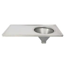 H&L Sluice Sink / Slop Hopper with Concealed Cistern - Left-Hand Drainer