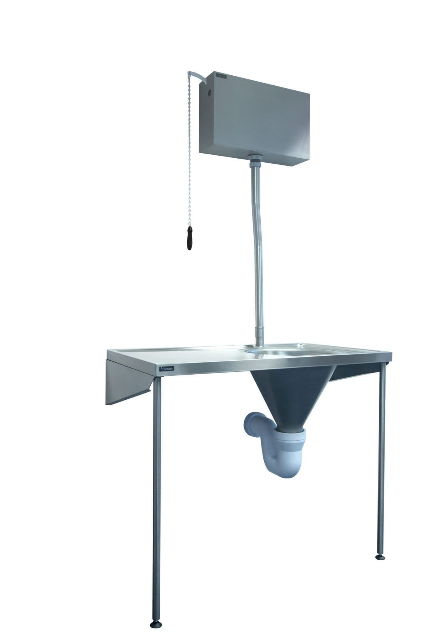 H&L Slop Hopper with Concealed Cistern & Panels - Left-Hand Drainer