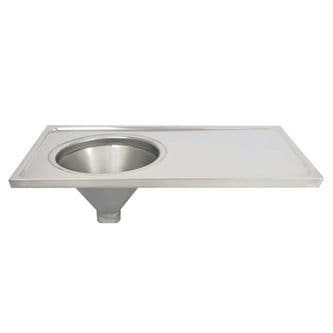 Healey & Lord Sluice Sink / Slop Hopper | Concealed Cistern | Right-Hand Drainer | HTM64
