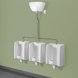Healey & Lord 3 Station Florida Urinal Kit - Top Inlet with Exposed Cistern
