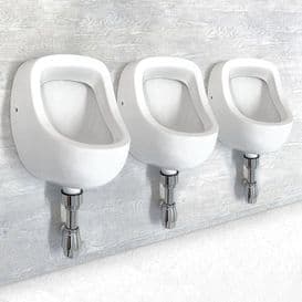 Healey & Lord 3 Station Junior Series Urinal Kit - Back Inlet