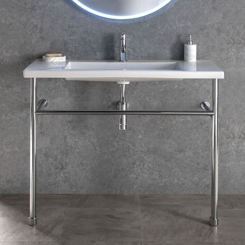 Healey & Lord Modern 1000mm Wash Basin with Basin Stand