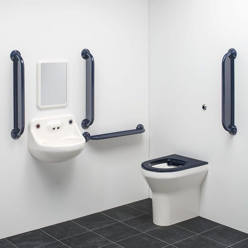 LIGATURE RESISTANT DISABLED TOILET GRAB RAIL KIT