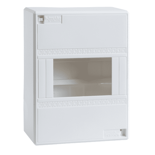 13398 Schneider Electric Mini Opale Surface Enclosure - Ip 30 - 1 X 8 Modules - Without Door