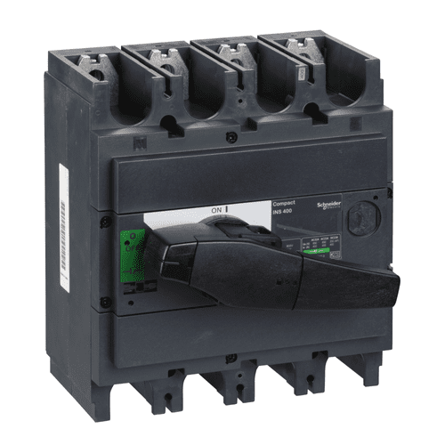 31111 Schneider Electric Switch Disconnector, Compact Ins400 , 400 A, Standard Version With Black Rotary Handle, 4 Poles (56)
