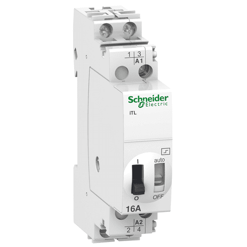A9C30212 Schneider Electric Impulse Relay Itl - 2P - 2 No - 16A - Coil 24 Vdc - 48 Vac 50/60Hz