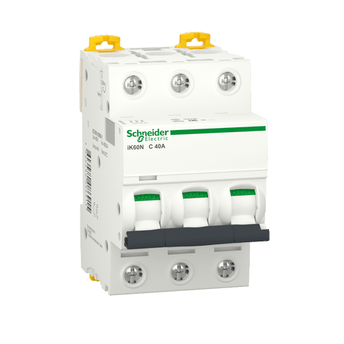A9K24340 Schneider Electric Miniature Circuit Breaker - Ik60N - 3P - 40 A - C Curve