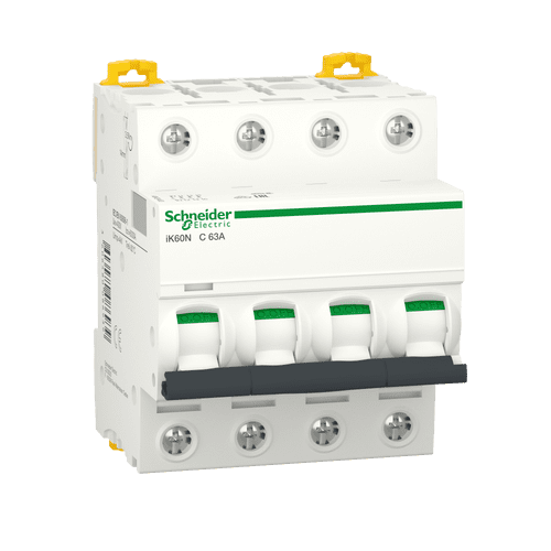 A9K24463 Schneider Electric Miniature Circuit Breaker - Ik60N - 4P - 63 A - C Curve