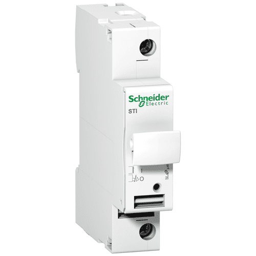 A9N15636 Schneider Electric Acti 9 - Fuse-Disconnector Sti - 1 Pole - 25 A - For Fuse 10.3 X 38 Mm