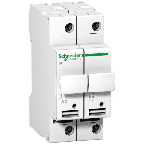 A9N15650 Schneider Electric Acti 9 - Fuse-Disconnector Sti - 2 Poles - 10 A - For Fuse 8.5 X 31.5 Mm