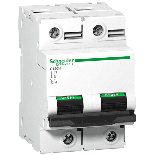 A9N18459       Schneider Electric    C120H - Circuit Breaker - 2P - 125A - C Curve