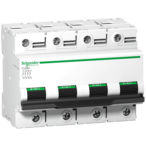 A9N18525       Schneider Electric    C120H - Circuit Breaker - 4P - 125A - D Curve