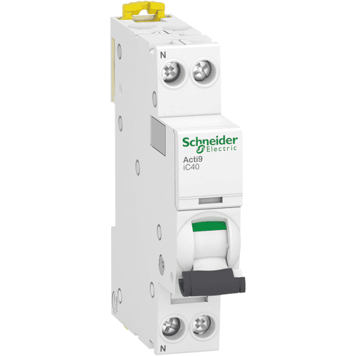 A9P52606       Schneider Electric    Acti9 Ic40 - Miniature Circuit-Breaker - 1P+N - 6A - C Curve - 4500A/6Ka