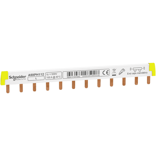A9XPH112 Schneider Electric Acti 9 - Comb Busbar - 1L - 18 Mm Pitch - 12 Modules - 100A