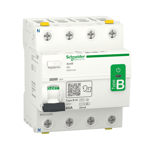 A9Z61440       Schneider Electric    Acti9 Iid - Residual Current Circuit Breaker - 4P - 40A - 30Ma - B-Si Type