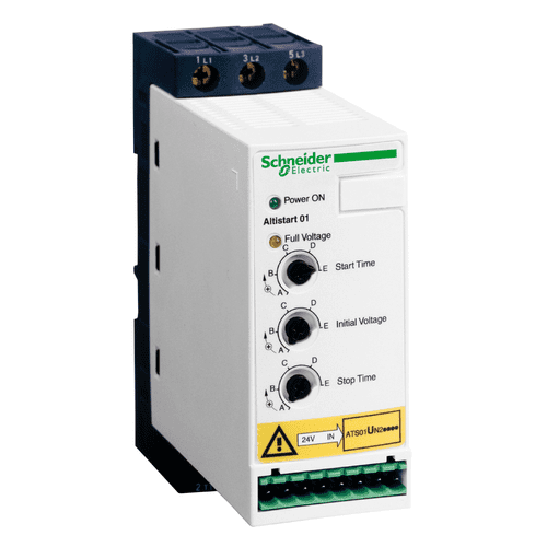 ATS01N212QN Schneider Electric soft starter for asynchronous motor, Altistart 01, ATS01, 12A, 380 to 415V, 5.5kW (45)