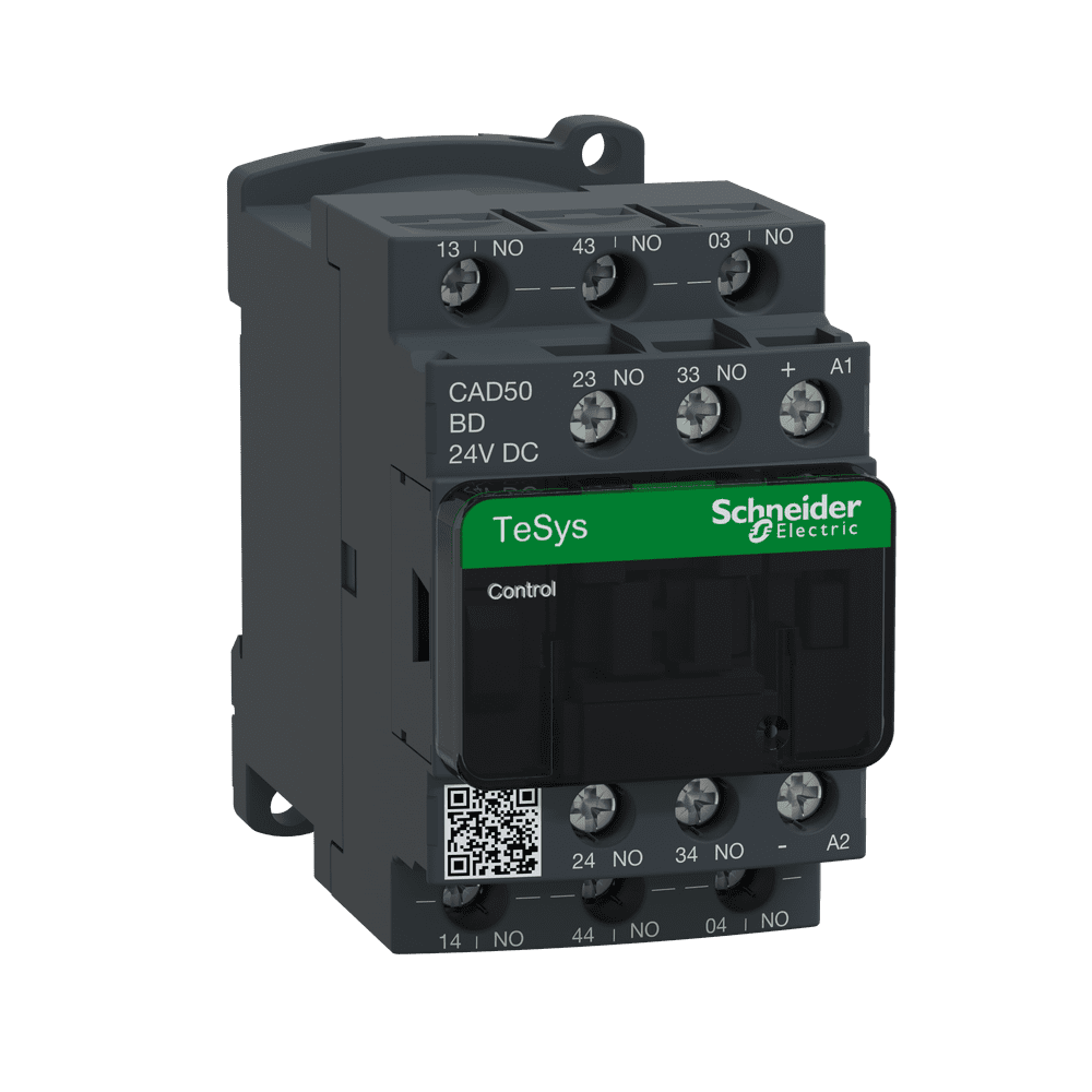 CAD50BD Schneider Electric Tesys D Control Relay - 5 No - 690 V - 24 V ...