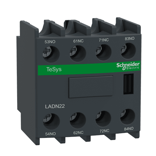 LADN22 Schneider Electric Tesys D - Auxiliary Contact Block - 2 No + 2 Nc - Screw-Clamps Terminals (42)