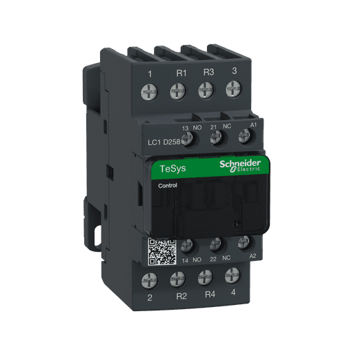 LC1D258P7 Schneider Electric Tesys D Contactor - 4P(2 No + 2 Nc) - Ac-1 - <Lt/>= 440 V 40 A - 230 V Ac Coil (42)