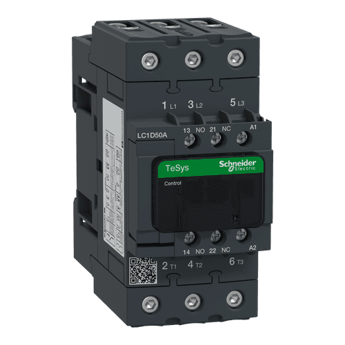 LC1D50AP7 Schneider Electric Tesys D Contactor - 3P(3 No) - Ac-3 - <Lt/>= 440 V 50 A - 230 V Ac 50/60 Hz Coil (42)