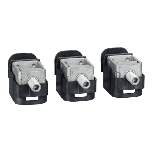 LV429242 Schneider Electric Steel Bare Cable Connectors, Compact Nsx, Easypact Cvs, For 1 Cable 1.5 To 95 Mm², 160 A, Set Of 3 Parts (35)