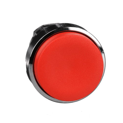 ZB4BL4 Schneider Electric Head for non illuminated push button, Harmony XB4, metal, projecting, red, 22mm, spring return, unmarked