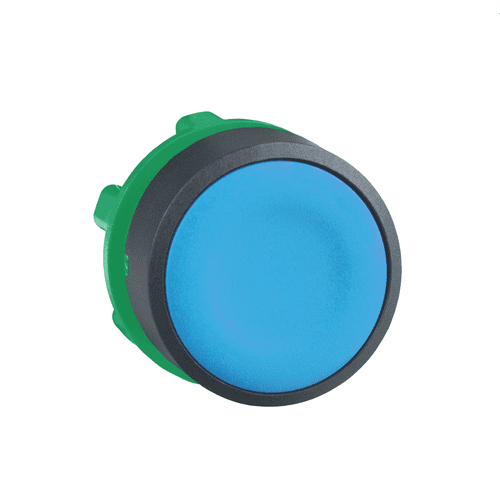 ZB5AA6 Schneider Electric Head for non illuminated push button, Harmony XB5, plastic, flush, blue, 22mm, spring return, unmarked