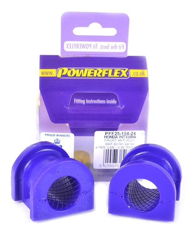Rollstab Gummibuchse Vorne Powerflex Für Honda Civic Mk8 FK/FN 2005-2012 Stabilisator Vorne 24mm Pff25 503 24blk Vordere Rollstangenbuchsen