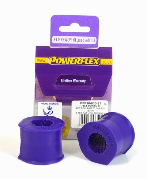 For Lancia Delta 1.4-2.0 (1993-1999) Powerflex Front Anti Roll Bar To Chassis Bush 21mm PFF16-603-21